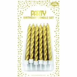 Offres 😉 Clairefontaine Bougies Anniversaire Bougies D'anniversaire "Métallique" - Or 🎉