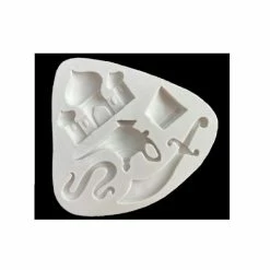 Budget 🤩 La Boutique D'Isacrea MOULE SILICONE ECRU 11*10cm : Chateau, Lampe Magique (01) 🌟