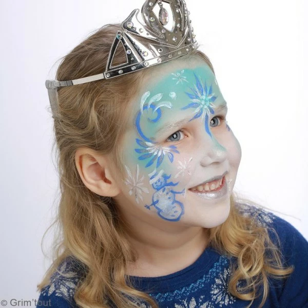 Sortie 😉 Grim Tout Kit Maquillage Enfant Palette De Maquillage Grim'Tout - Sans Paraben - Reine Des Neiges - 9 Fards, 1 Pinceau 🌟 2 Sortie 😉 Grim Tout Kit Maquillage Enfant Palette De Maquillage Grim'Tout - Sans Paraben - Reine Des Neiges - 9 Fards, 1 Pinceau 🌟 – Image 2