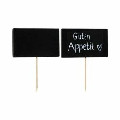 Sortie ✨ PAPSTAR Paille Et Couvercle Mason Jar Pique à Fingerfood "Ardoise" - Longueur : 90 Mm ⭐