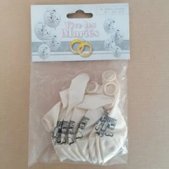 Sortie ⌛ La Mine D Or Ballons Mariage Vives Les Mariés ! - 8 Ballons Nacrés De Mariage Décoration Fête 💯