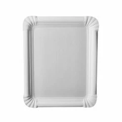 Meilleure vente ⭐ Assiettes En Carton "pure" Rectangle 165x200mm - Blanc - Papstar 🔔