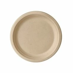 Meilleur prix 😀 Assiettes En Canne à Sucre "pure" Rond 230mm - Naturel - Papstar ❤️