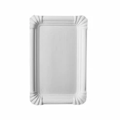 Vente flash 🛒 PAPSTAR Assiettes En Carton "pure" - Rectangle 130x200mm - Blanc ✔️