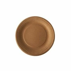 Bon marché 🥰 Assiettes En Carton "pure" - Rond 190 Mm - Marron - Papstar 💯