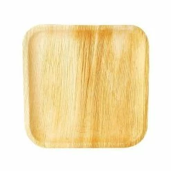 De gros 🔥 Assiettes En Feuille De Palme "pure" - Carré 255 Mm - Papstar 🌟