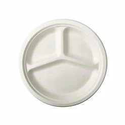 Bon marché ✔️ PAPSTAR Assiettes En Canne à Sucre "pure" - Rond 260mm - Blanc ⌛