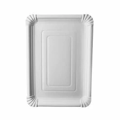 Acheter 🛒 Assiettes En Carton "pure" Rectangle 240x330mm - Blanc - Papstar ✔️