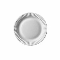 Nouveau 🎁 Assiettes En Carton "pure" - Rond 150 Mm - Blanc - Papstar 🔔
