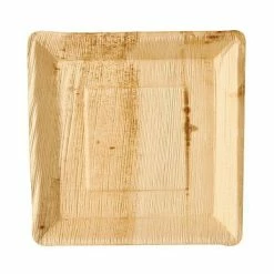 Acheter 👍 Assiettes En Feuille De Palme "pure" - Carré 250 Mm - Papstar 👏