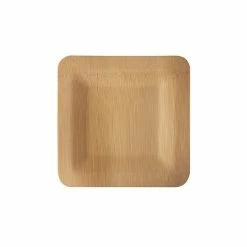 Bon marché ❤️ Assiettes En Bambou "pure" - Carré 180x180 Mm - Papstar 🧨