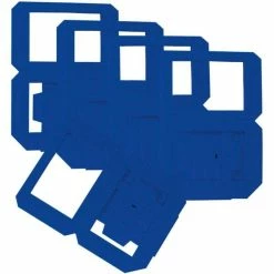 Meilleure affaire 👏 Folia Lanterne Papier Lampions Prédécoupés, Grand, Rectangulaire - Bleu 🔔