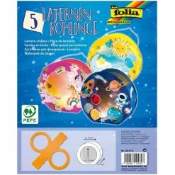 Remise 🤩 Folia Lanterne Papier Lampions Prédécoupés, Cartonnés - Ocre 💯