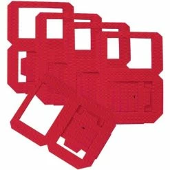 Nouveau 🔔 Folia Lanterne Papier Lampions Prédécoupés, Grand, Rectangulaire - Rouge 🛒