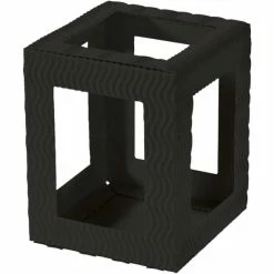 Remise 💯 Folia Lanterne Papier Lampions Prédécoupés, Petits, Rectangulaire - Noir 👏