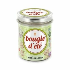 Tout neuf 🤩 Aromandise Bougies Anniversaire Bougie D'été - Citronnelle & Géranium - 30h 🔥