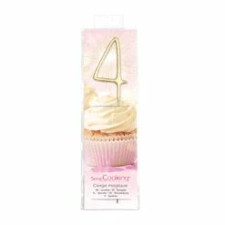 Grosses soldes 🥰 ScrapCooking Bougies Anniversaire Bougie Magique 17,5 Cm - Chiffre 4 🛒