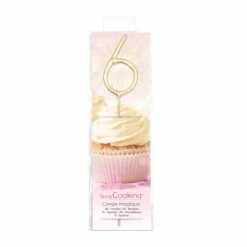 Sortie 🔔 ScrapCooking Bougies Anniversaire Bougie Magique 17,5 Cm - Chiffre 6 🎁