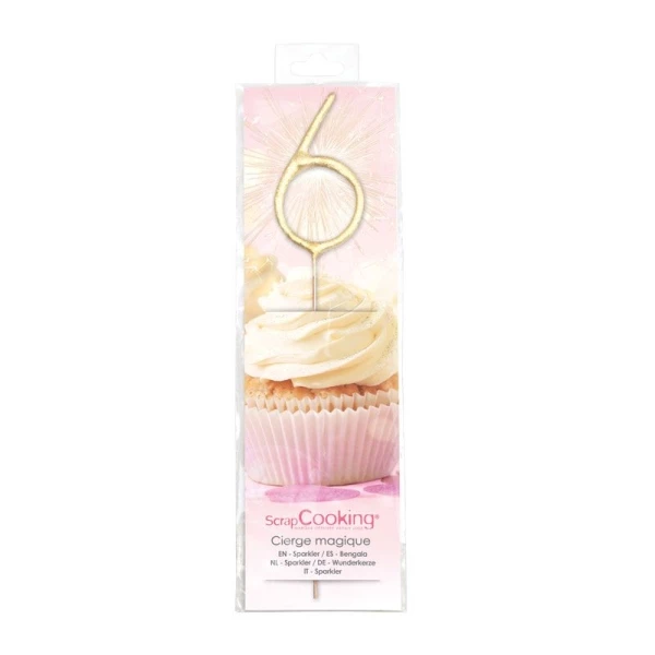 Sortie đ ScrapCooking Bougies Anniversaire Bougie Magique 17,5 Cm - Chiffre 6 đ 1 Sortie đ ScrapCooking Bougies Anniversaire Bougie Magique 17,5 Cm - Chiffre 6 đ