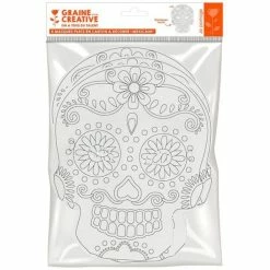 Le moins cher 💯 Graine Créative Masques Divers 6 Masques Plats En Carton à Colorier - Calavera Mexicaine ✨