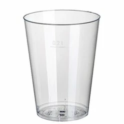 Meilleur prix 😉 PAPSTAR Gobelet En Plastique PS, 0,2 L, Transparent Lot De 50 🎁