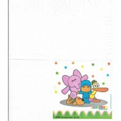 De gros 🎉 Serviette Anniversaire 4 Serviettes En Papier Pocoyo Format Cocktail 445-352 Granmark 🧨