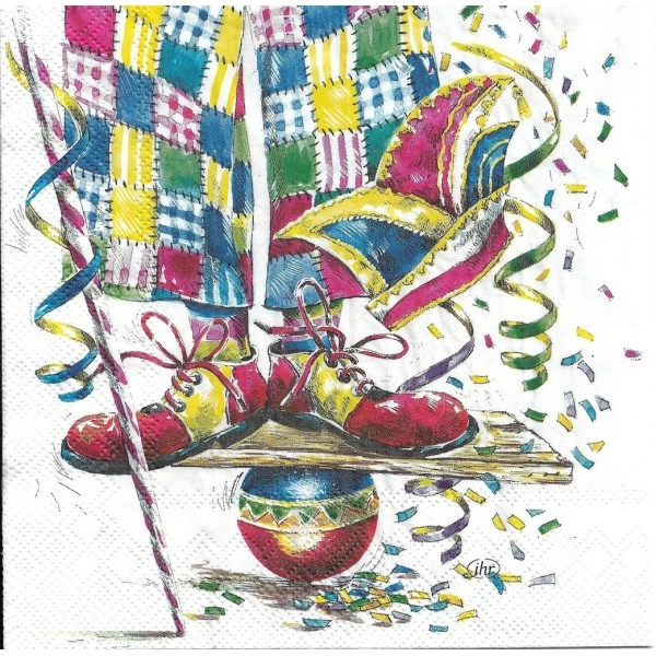 Budget 🔥 Serviette Anniversaire 4 Serviettes En Papier Clown Cirque Format Lunch L-899 IHR Decoupage Decopatch (2 Modèles) 💯 3 Budget 🔥 Serviette Anniversaire 4 Serviettes En Papier Clown Cirque Format Lunch L-899 IHR Decoupage Decopatch (2 Modèles) 💯 – Image 3