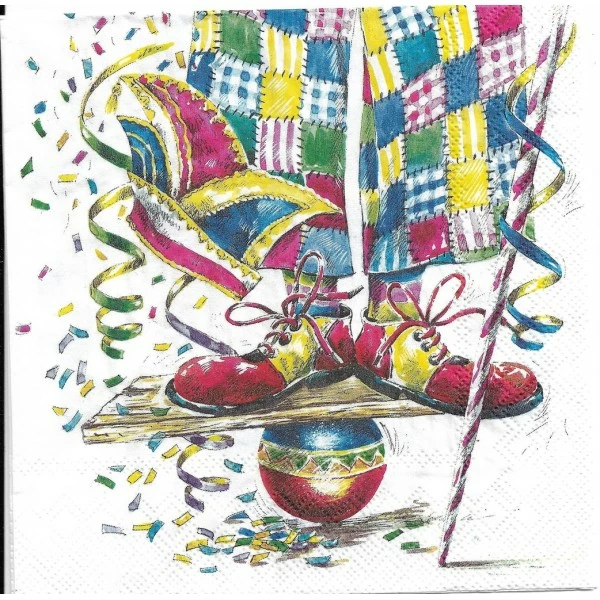 Budget 🔥 Serviette Anniversaire 4 Serviettes En Papier Clown Cirque Format Lunch L-899 IHR Decoupage Decopatch (2 Modèles) 💯 5 Budget 🔥 Serviette Anniversaire 4 Serviettes En Papier Clown Cirque Format Lunch L-899 IHR Decoupage Decopatch (2 Modèles) 💯 – Image 5