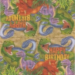 Meilleure vente 🛒 Creative Converting Serviette Anniversaire 4 Serviettes En Papier Dinosaure Anniversaire Format Lunch Decoupage 661012 Converting ⭐