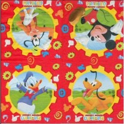 Budget 👏 Decorata Party Serviette Anniversaire 4 Serviettes En Papier Mickey Mouse Format Lunch Decoupage Decopatch L83593201 Decorata 🌟