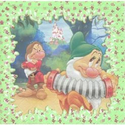 Meilleure affaire 🔥 Decorata Party Serviette Anniversaire 4 Serviettes En Papier Conte Les 7 Nains Format Lunch Decoupage Decopatch 3011601 Decorata ✔️