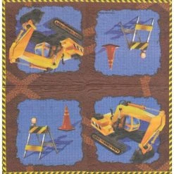 Remise 🔥 Creative Converting Serviette Anniversaire 4 Serviettes En Papier Chantier Tracteur Format Lunch Decoupage 665955 Converting ✨