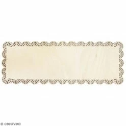 Acheter ✔️ ScrapCooking Assiette Plat à Gâteau Rectangulaire En Bois - Dentelle - 36 X 13 Cm 🔥