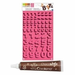 Les meilleures critiques de 😍 ScrapCooking Moule Silicone Moule à Chocolats Chiffres + 1 Stylo Chocolat 🎁