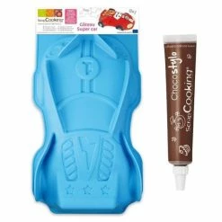 Tout neuf ❤️ ScrapCooking Moule Silicone Moule à Gâteaux Cars + 1 Stylo Chocolat 👍