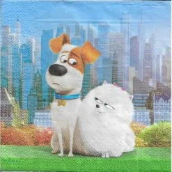Grosses soldes 😍 Decorata Party Serviette Anniversaire 4 Serviettes En Papier Comme Des Bêtes The Secret Life Of Pets Format Lunch 6082236 Decorata 😀