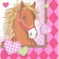 Top 10 🧨 Decorata Party Serviette Anniversaire 4 Serviettes En Papier Cheval Coeur Format Lunch Decoupage Decopatch 3021302 Decorata 👏