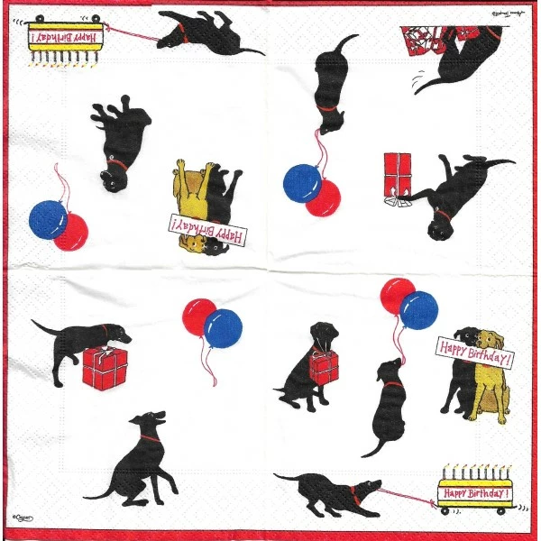 Top 10 🤩 Serviette Anniversaire 4 Serviettes En Papier Chien Cadeau Anniversaire Format Cocktail Decoupage Decopatch Caspari 🌟 2 Top 10 🤩 Serviette Anniversaire 4 Serviettes En Papier Chien Cadeau Anniversaire Format Cocktail Decoupage Decopatch Caspari 🌟 – Image 2