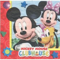 Offres 🌟 Decorata Party Serviette Anniversaire 4 Serviettes En Papier Mickey Mouse Format Lunch Decoupage Decopatch 3011755 Decorata ⌛