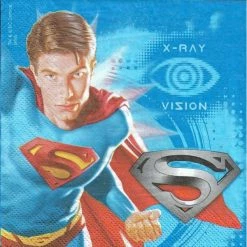 Le moins cher ✨ Decorata Party Serviette Anniversaire 4 Serviettes En Papier Superman Format Lunch Decoupage Decopatch X2-07-054 Decorata 👏