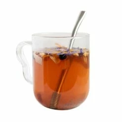 Nouveau 🥰 Aromandise Paille Et Couvercle Mason Jar Paille En Inox Avec Filtre Intégré Pour Thé Et Infusions ✔️ -Maquillage Soldes unnamed file 1423