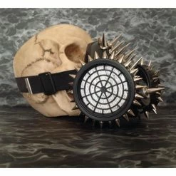 Offres ⭐ BLACK SUGAR Masques Divers Masque Noir Gaz Steampunk Clous Pics Métal Cyber DIY Création Gothique 🤩 -Maquillage Soldes unnamed file 1448