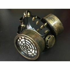 Les meilleures critiques de 👏 BLACK SUGAR Masques Divers Masque Noir Gaz Steampunk Clous Pics Métal Cyber DIY Création Gothique Bronze 🤩