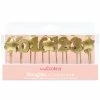 Nouveau 🔥 ScrapCooking Bougies Anniversaire - Chiffres Et étoiles - Doré - 15 Pcs 🥰