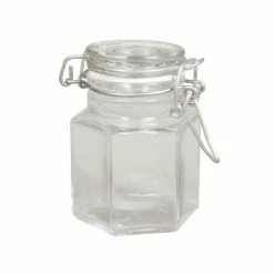 De gros 🔔 Rayher Bocal Mason Jar Bocal Avec Couvercle - Hexagone ⭐