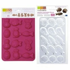 Vente flash ⌛ ScrapCooking Moule à Chocolat Moules Chocolats De Pâques & Fritures 👍