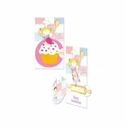 Nouveau ✨ Amscan Cartes Invitation Anniversaire Set De 8 Cartes D'invitation Et Enveloppes Little Cooks 😉