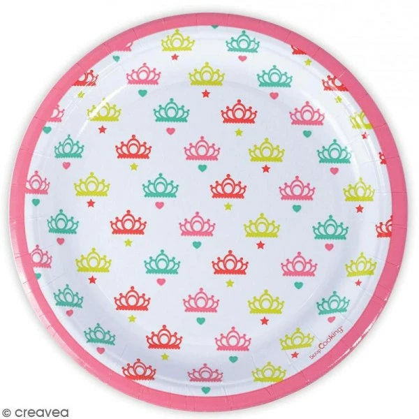 Budget 🧨 ScrapCooking Assiettes Princesse 23 Cm - 8 Pcs ✔️ 2 Budget 🧨 ScrapCooking Assiettes Princesse 23 Cm - 8 Pcs ✔️ – Image 2