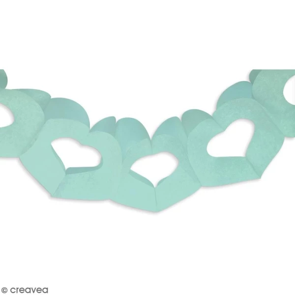 Coupon 🌟 ScrapCooking Guirlande à Décorer Guirlande Coeurs Vert D'eau - 10 M ❤️ 2 Coupon 🌟 ScrapCooking Guirlande à Décorer Guirlande Coeurs Vert D'eau - 10 M ❤️ – Image 2