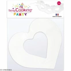 De gros 🔥 ScrapCooking Guirlande à Décorer Guirlande Coeurs Blancs - 10 M 💯